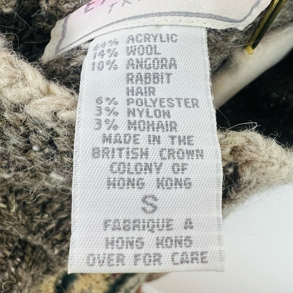 Express Tricot Vtg Jacquard Fair Isle Nordic Wool
Angora Mohair Blend Sweater S - Picture 6 of 6